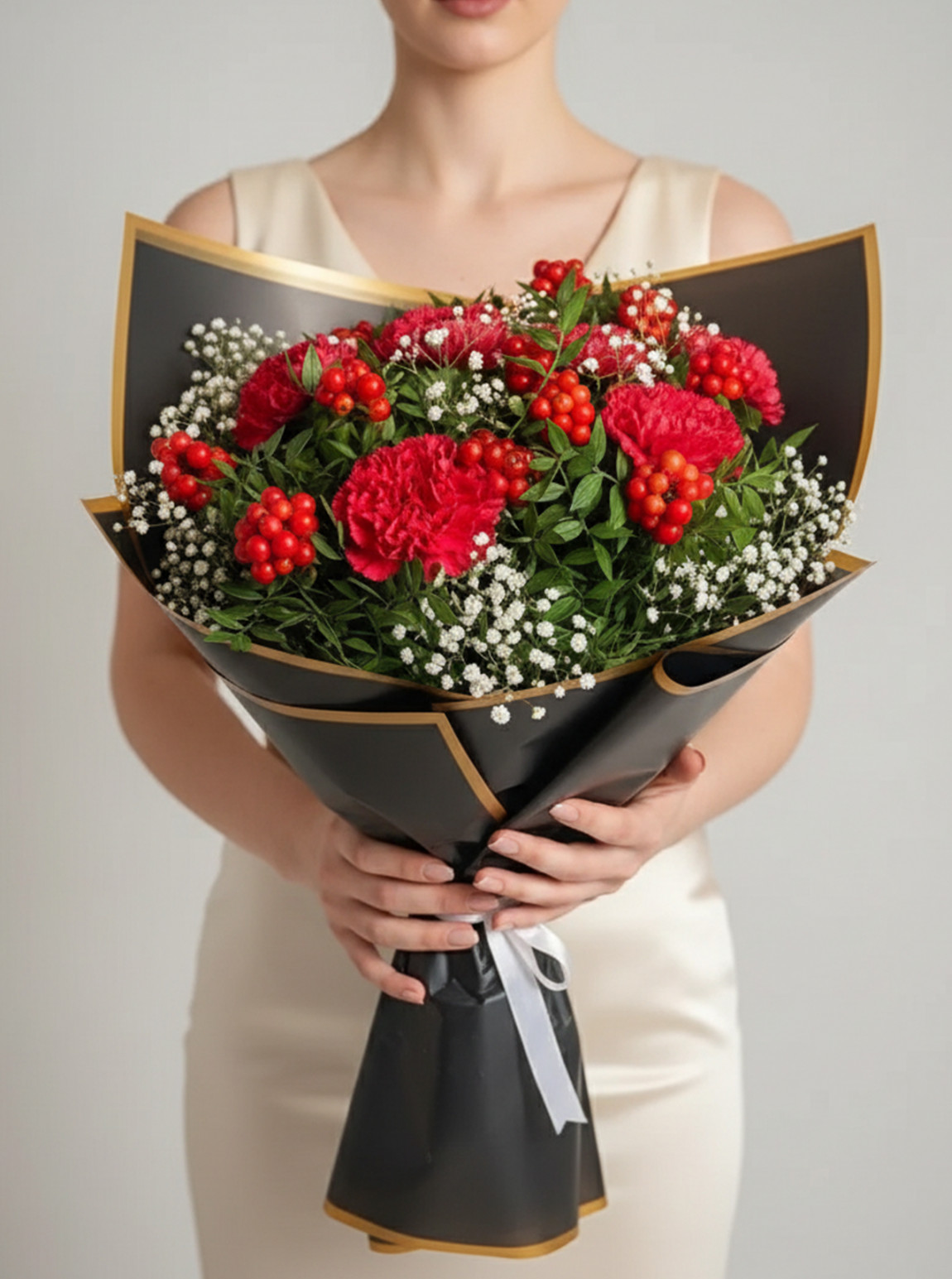 Siyah Kağıtta Kokina Buketi